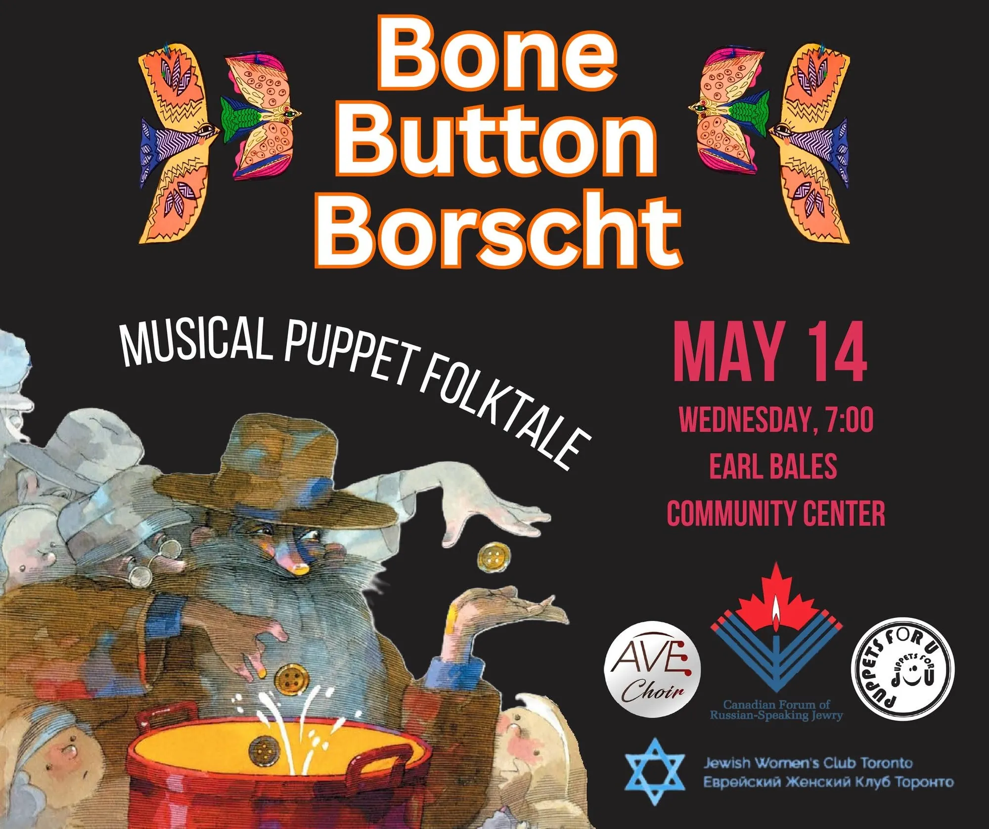 Bone Button Borscht – Musical Puppet Folktale